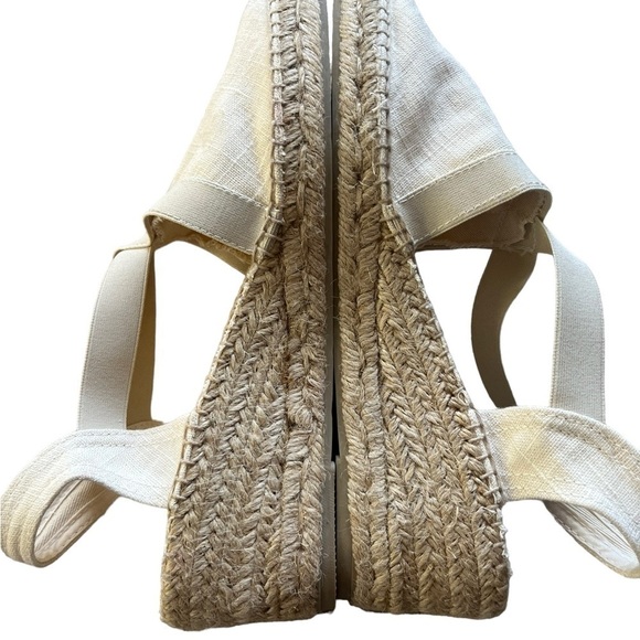 TONI PONS Ecru Linen Ter Wedge Espadrilles - Picture 5 of 8